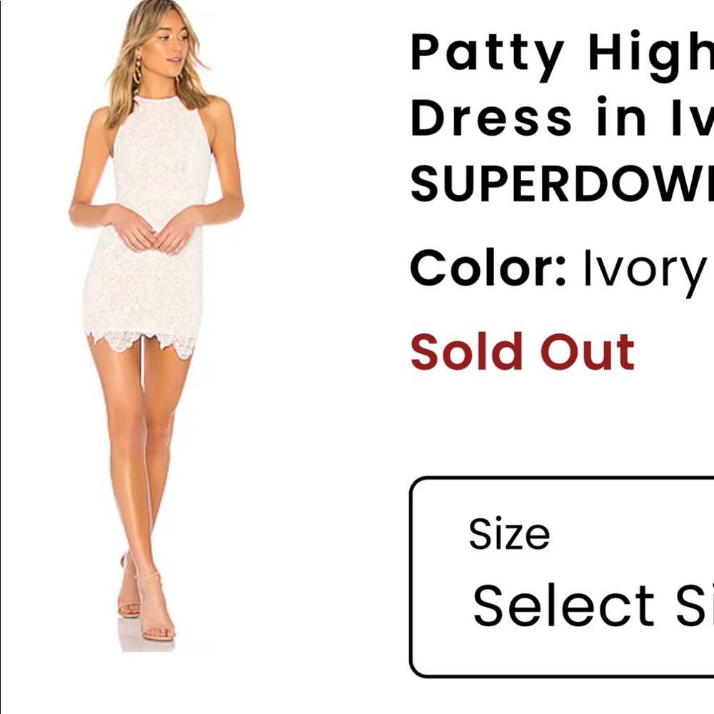 Superdown XS crochet dress